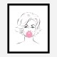 Marilyn Monroe Bubble Gum Art Print