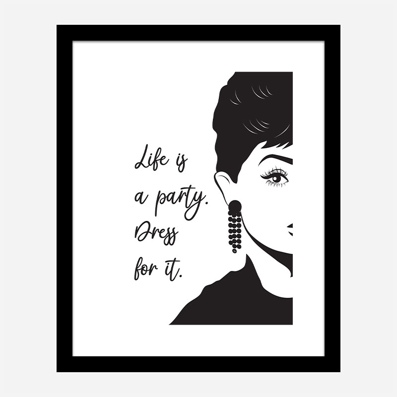 Life is a Party Dress Art Print