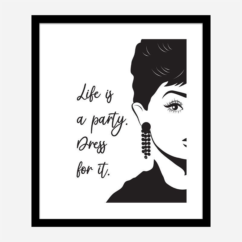 Life is a Party Dress Art Print