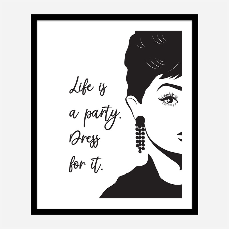 Life is a Party Dress Art Print