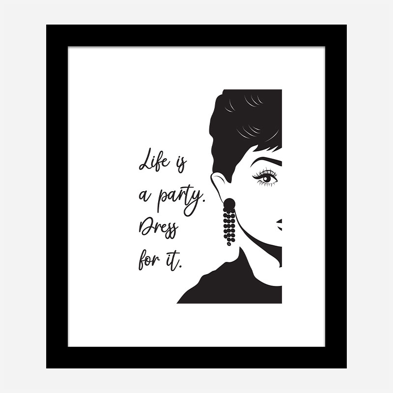 Life is a Party Dress Art Print Life is a Party Dress Art Print