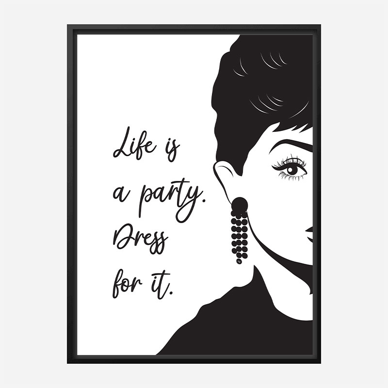 Life is a Party Dress Art Print Life is a Party Dress Art Print