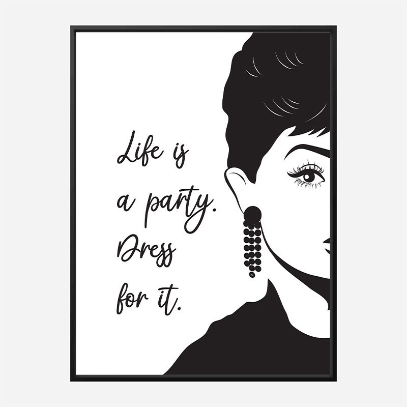 Life is a Party Dress Art Print Life is a Party Dress Art Print
