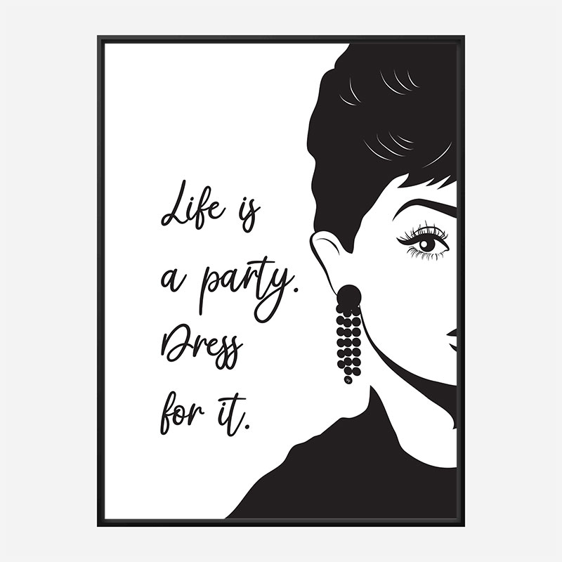 Life is a Party Dress Art Print Life is a Party Dress Art Print