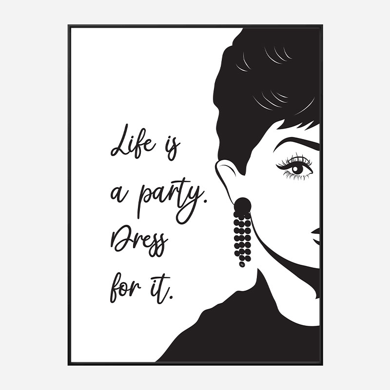 Life is a Party Dress Art Print Life is a Party Dress Art Print