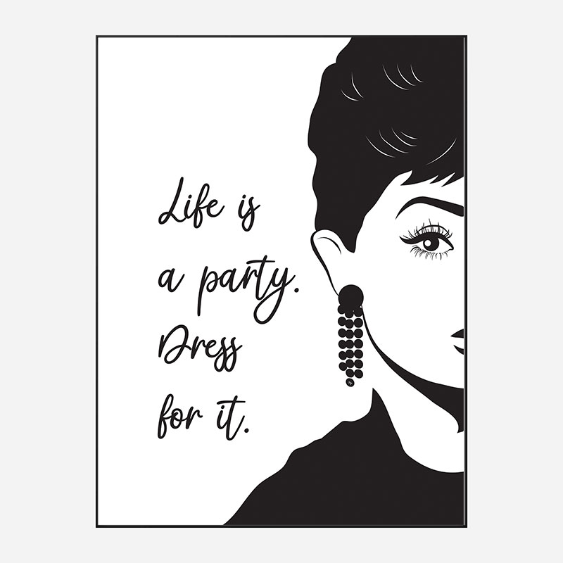 Life is a Party Dress Art Print