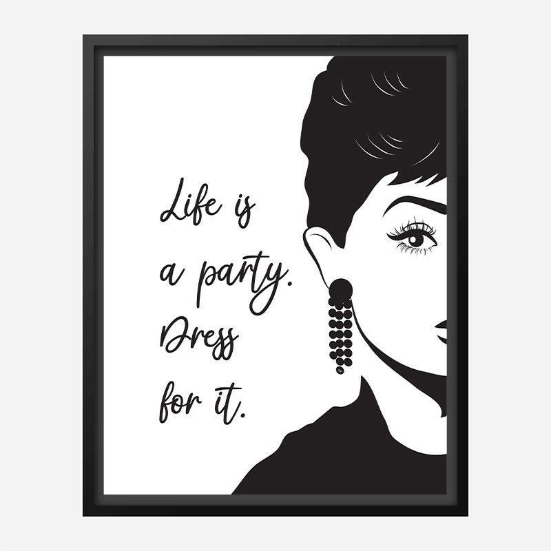 Life is a Party Dress Art Print Life is a Party Dress Art Print