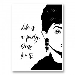 Life is a Party Dress Art Print