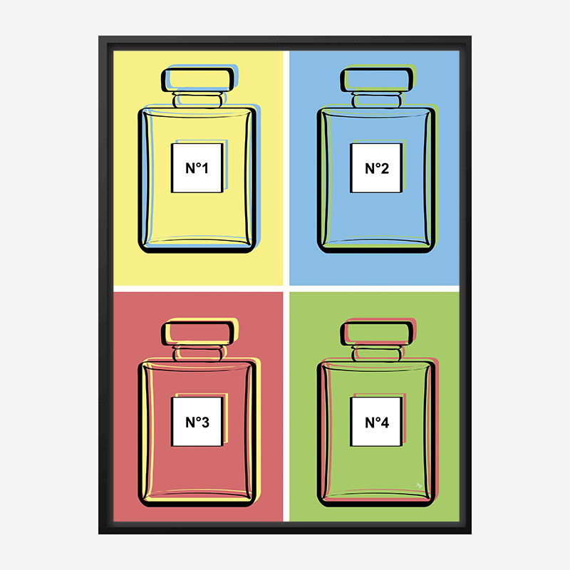 Warhol Perfumes Art Print