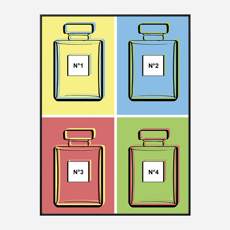 Warhol Perfumes Art Print