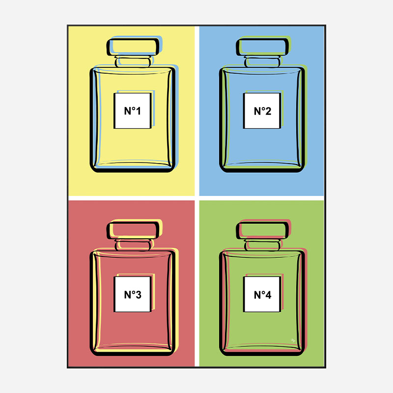 Warhol Perfumes Art Print