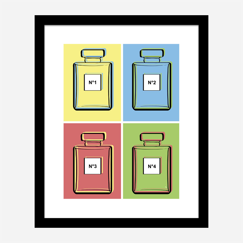 Warhol Perfumes Art Print