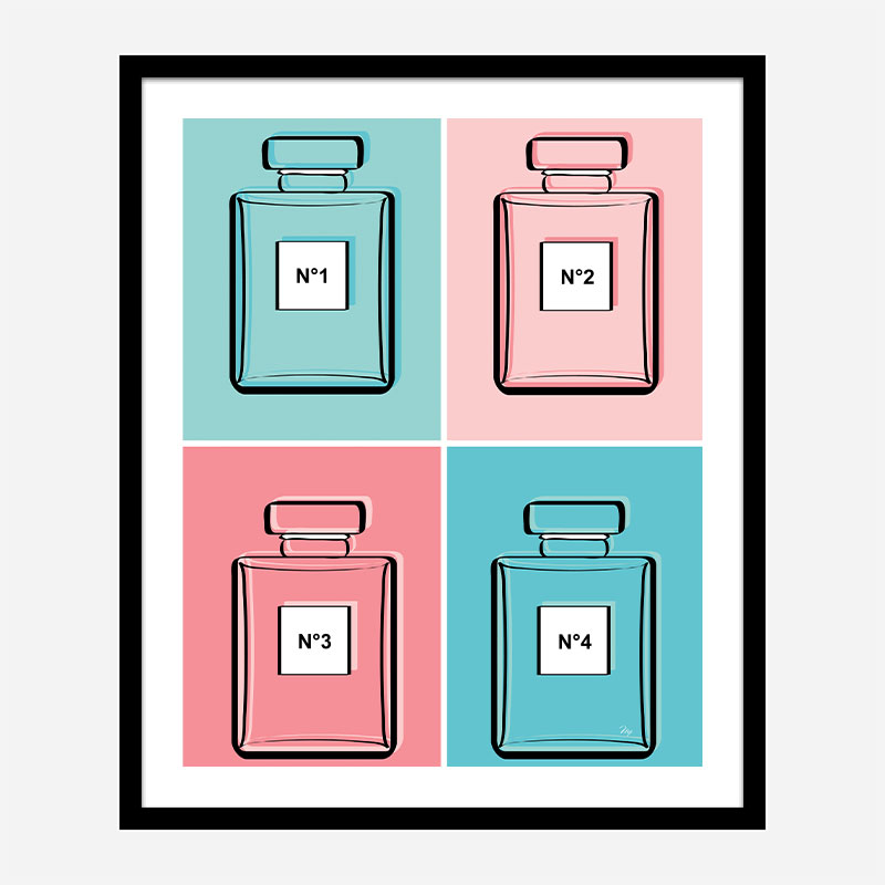 Pastel Perfumes Art Print