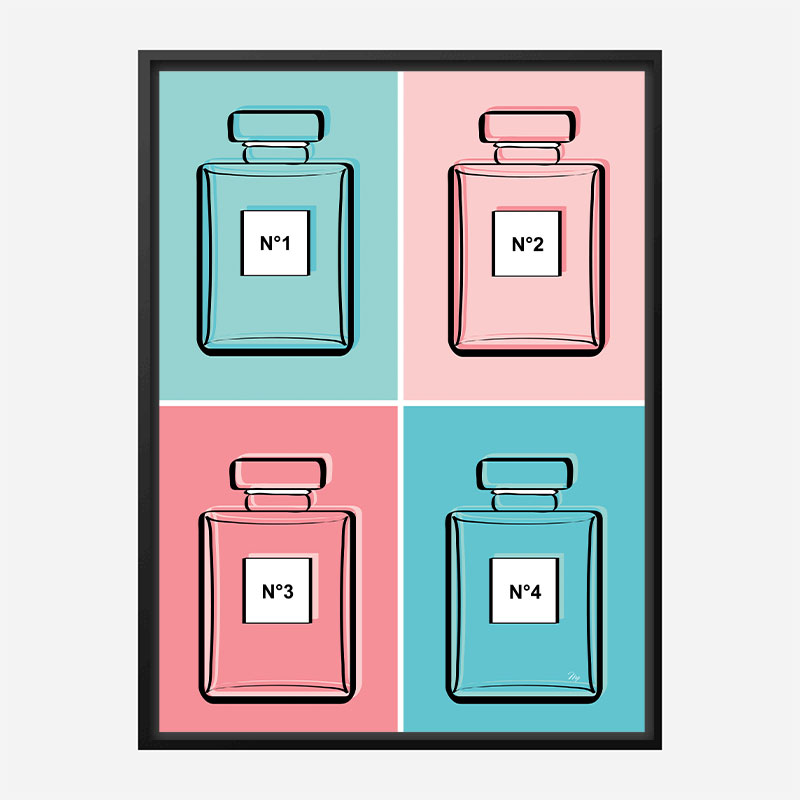 Pastel Perfumes Art Print