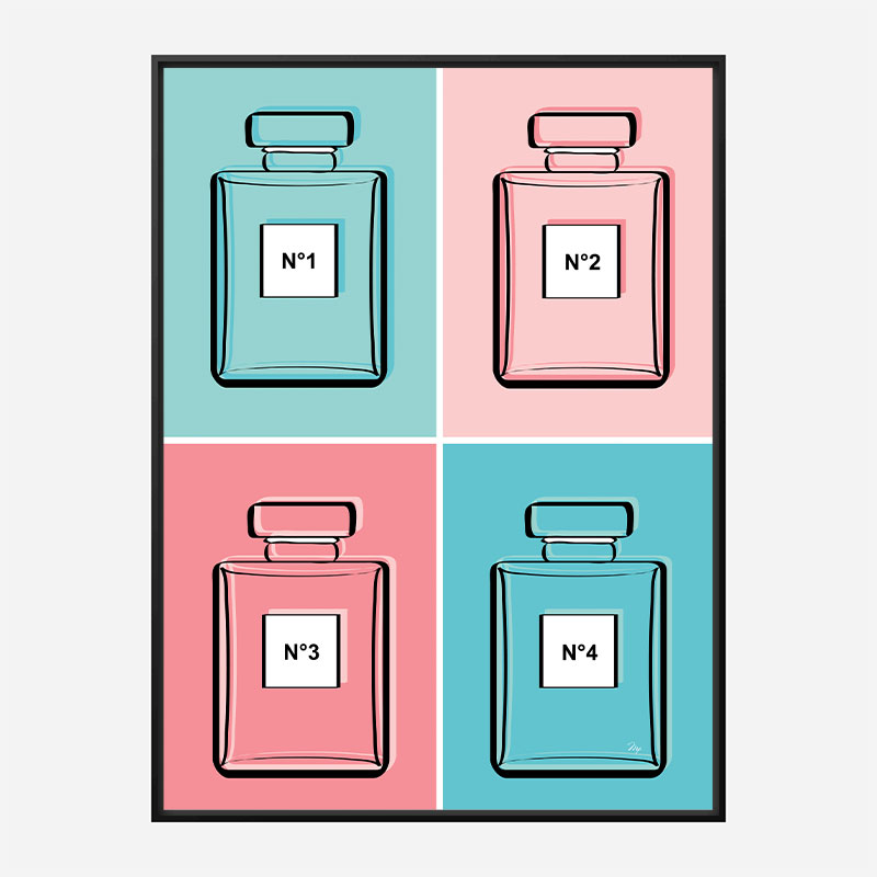 Pastel Perfumes Art Print