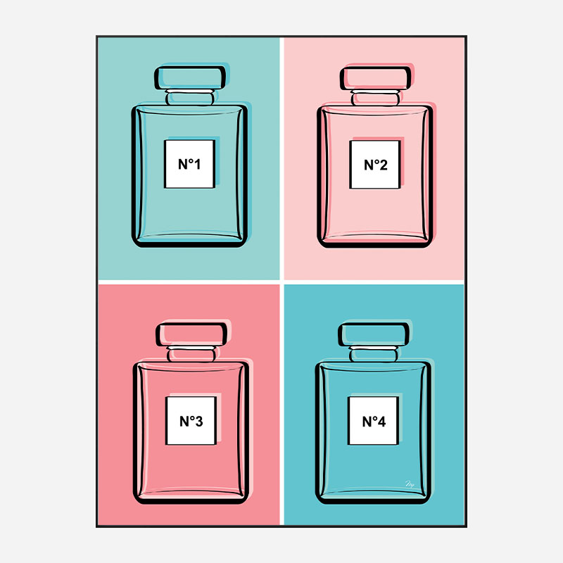 Pastel Perfumes Art Print