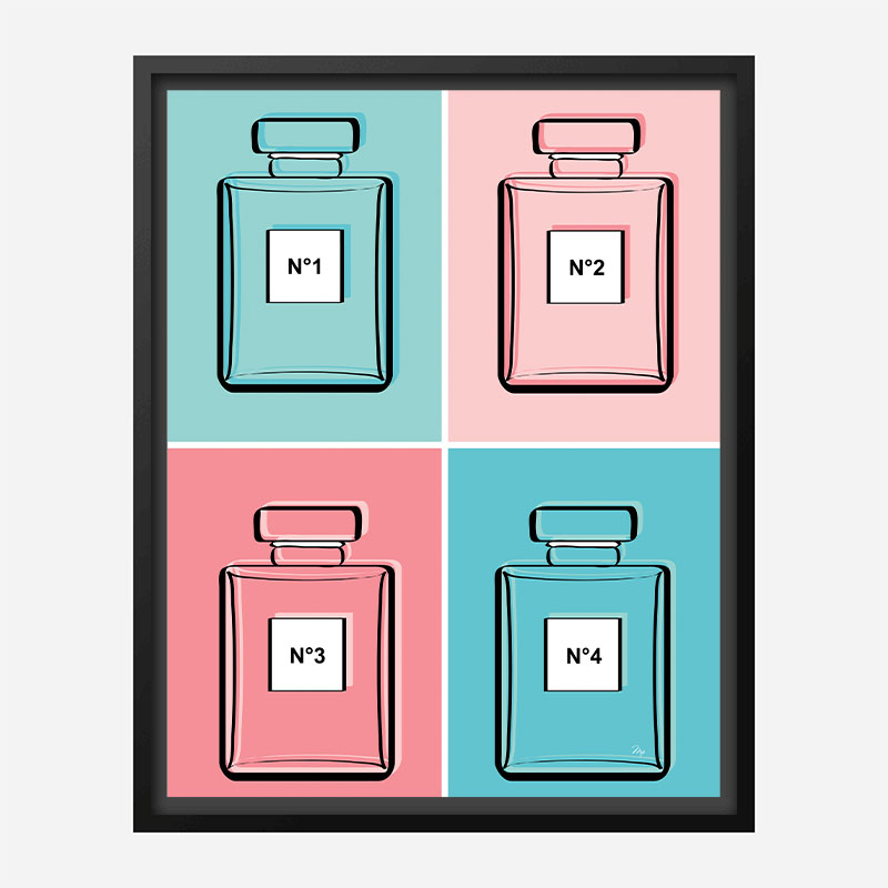 Pastel Perfumes Art Print