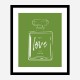 Green Love Art Print