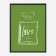 Green Love Art Print