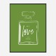 Green Love Art Print