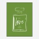 Green Love Art Print