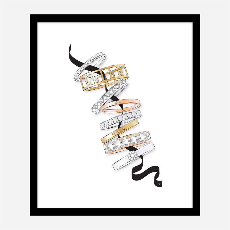 Fashion Bracelets Art Print