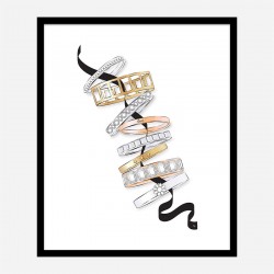 Fashion Bracelets Art Print