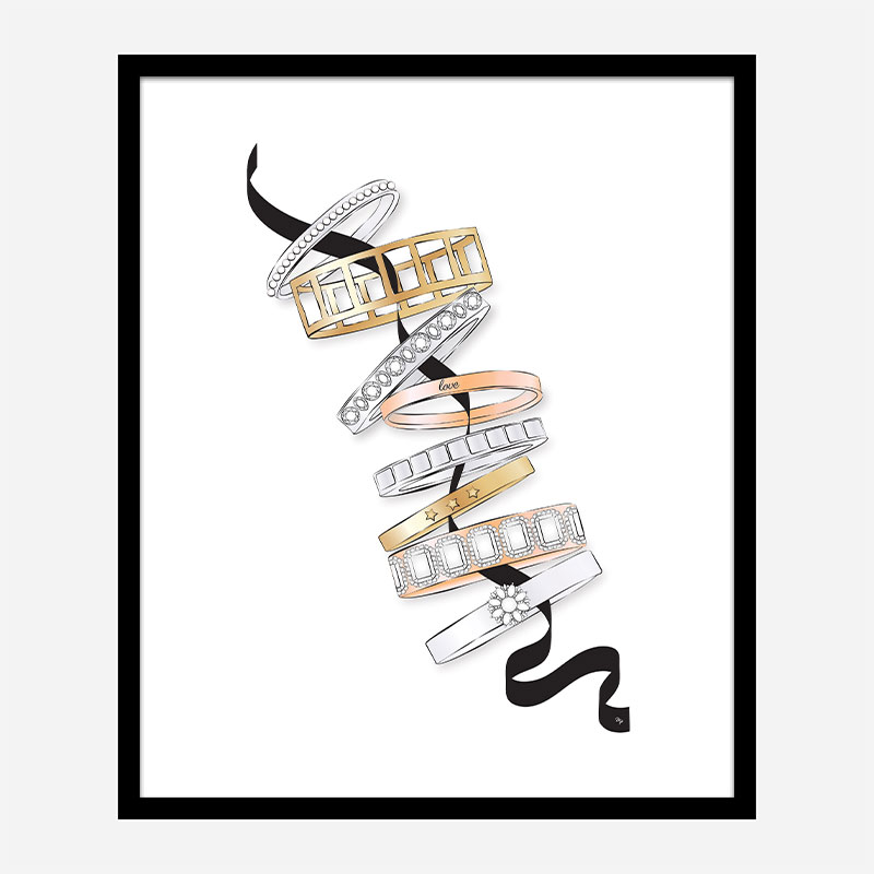 Fashion Bracelets Art Print