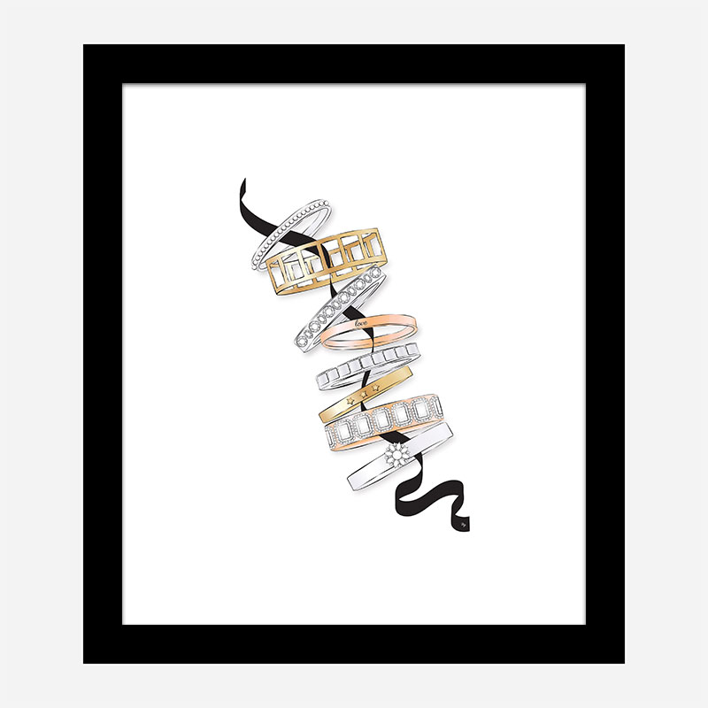 Fashion Bracelets Art Print