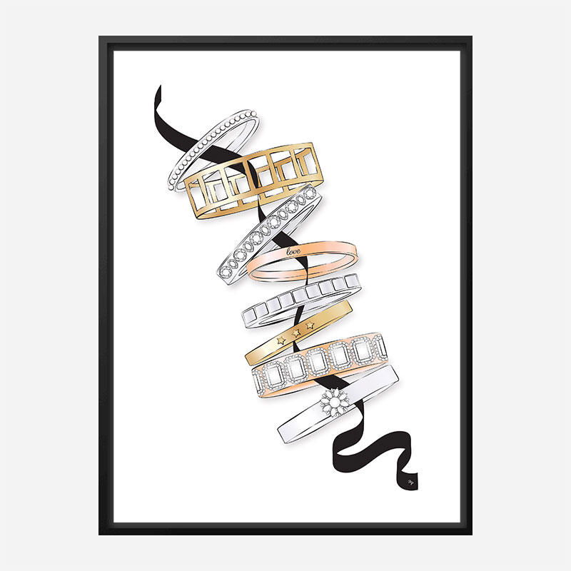 Fashion Bracelets Art Print