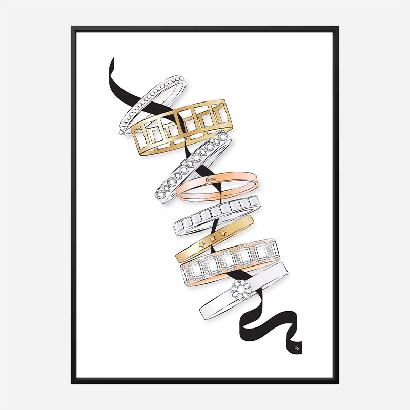 Fashion Bracelets Art Print