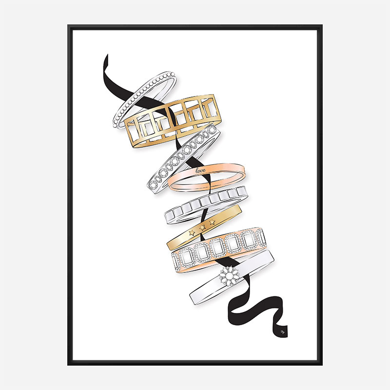 Fashion Bracelets Art Print