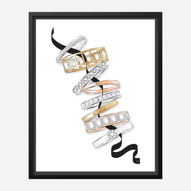 Fashion Bracelets Art Print