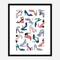 Shoe Collection Art Print