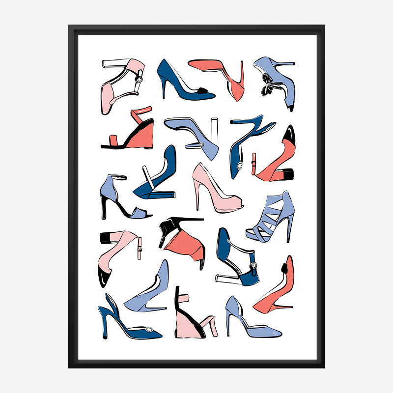 Shoe Collection Art Print Shoe Collection Art Print
