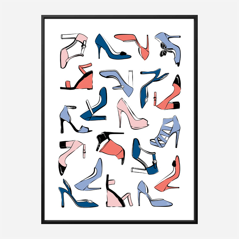 Shoe Collection Art Print