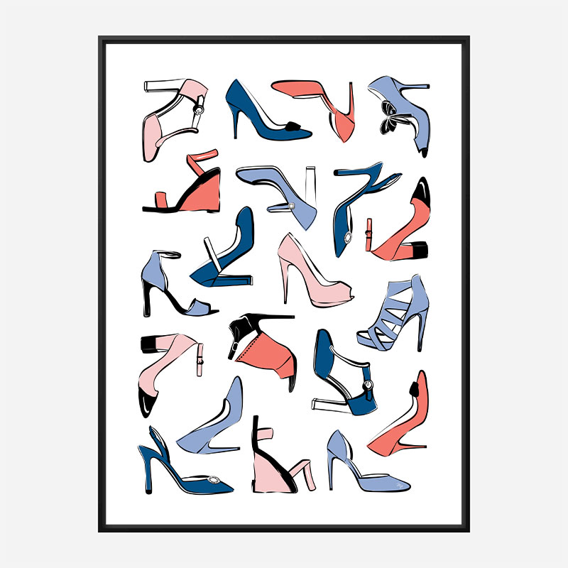 Shoe Collection Art Print