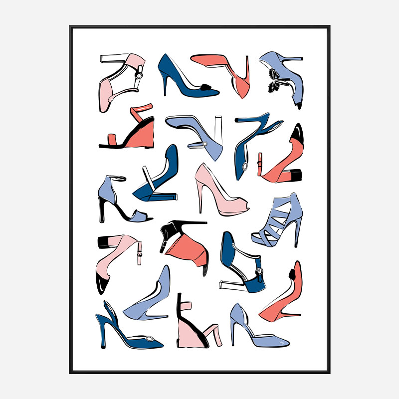 Shoe Collection Art Print Shoe Collection Art Print