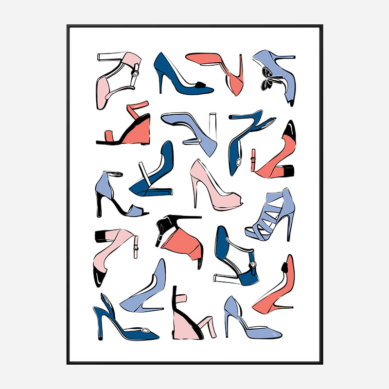 Shoe Collection Art Print Shoe Collection Art Print