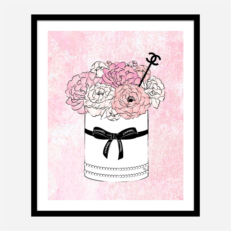 Chanel Flowers Art Print