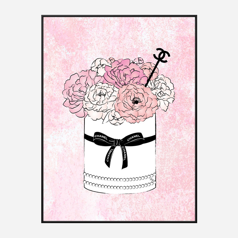 Chanel Flowers Art Print