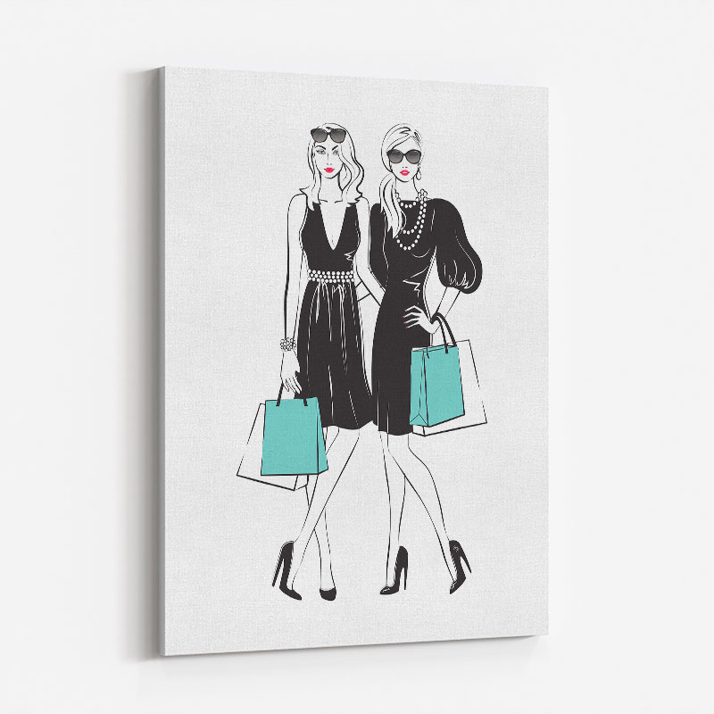 Stylish Friends Art Print