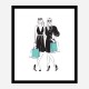 Stylish Friends Art Print