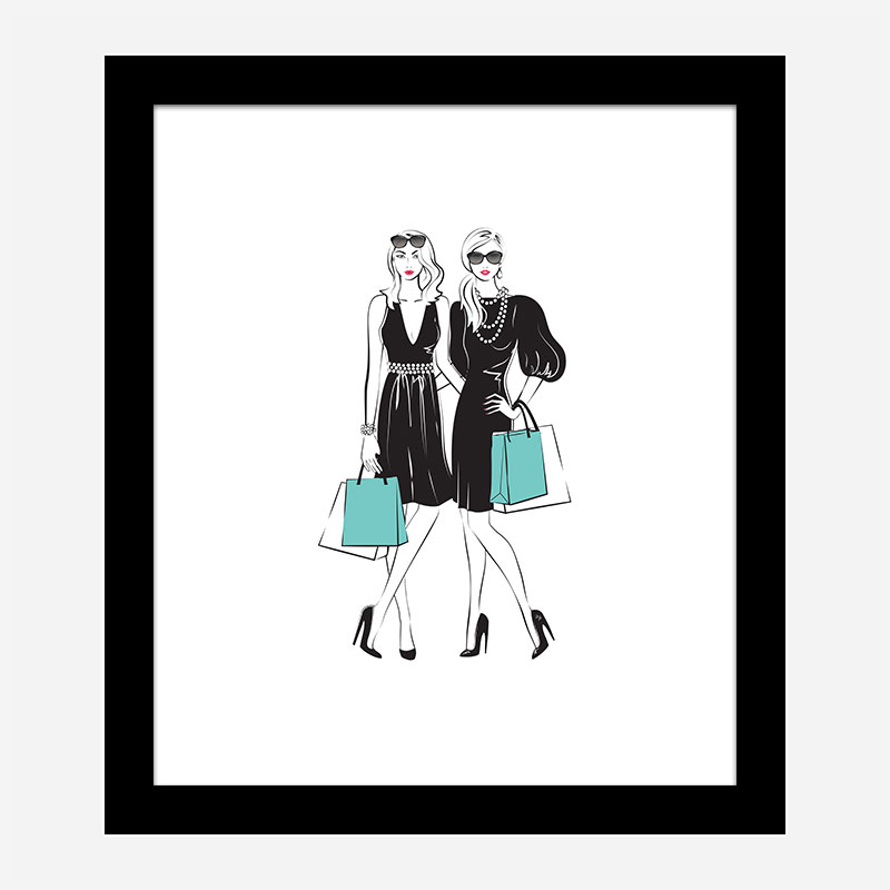 Stylish Friends Art Print