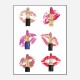 Lipstick Kisses Art Print