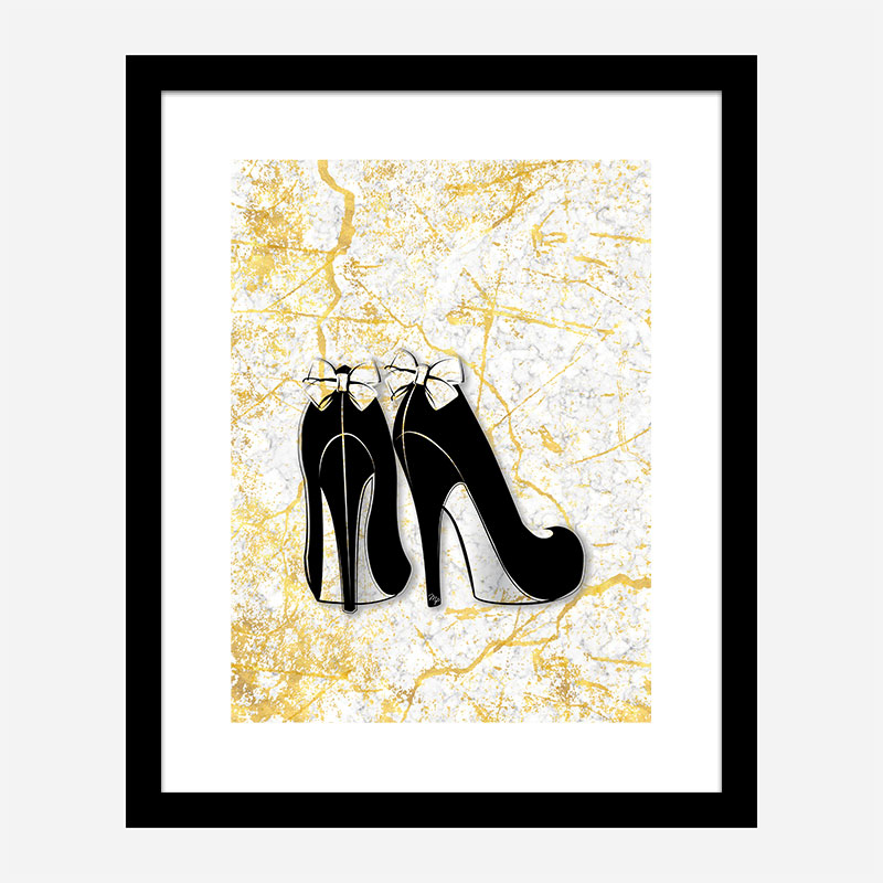 Marble Heels Art Print