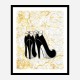 Marble Heels Art Print