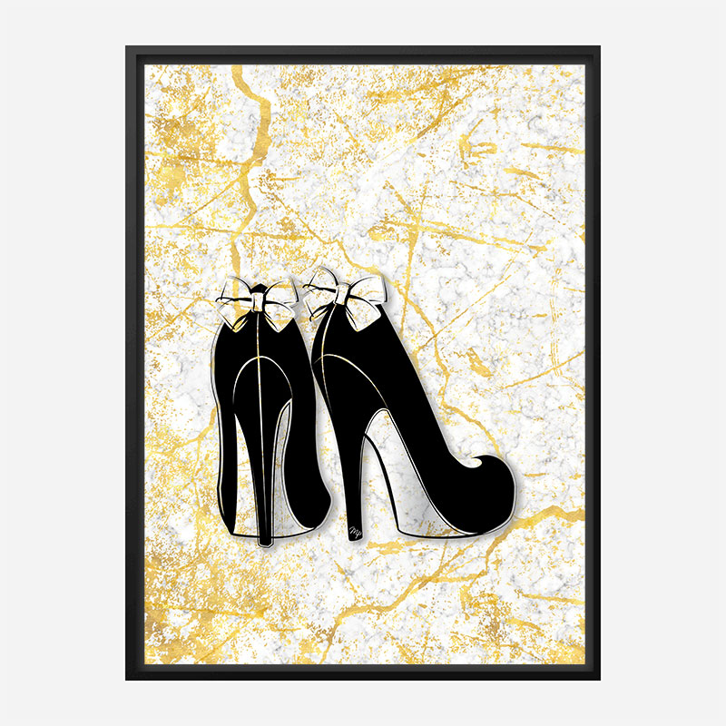 Marble Heels Art Print