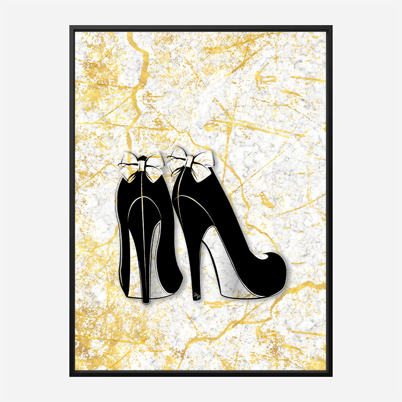 Marble Heels Art Print