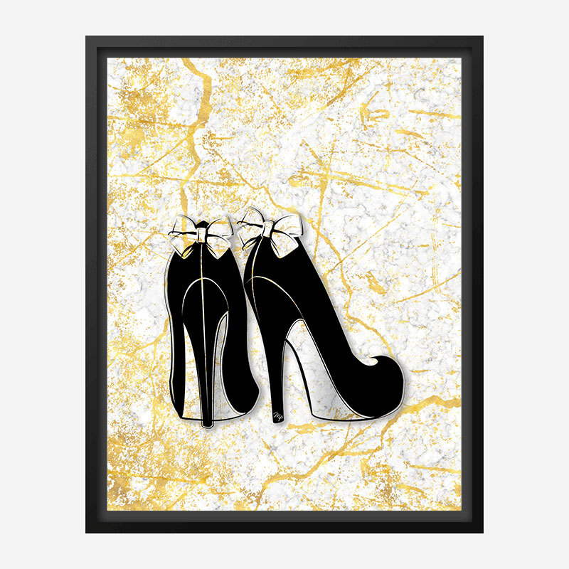 Marble Heels Art Print